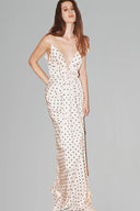 White Balmain Silk Slip Dress for women, from HUONG, The Viet Concept 
