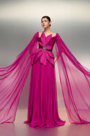 Shamma Royale Silk Cape Gown for women, from 21SIX, The Viet Concept