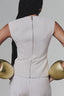 White Double Vest for women, from Keira Tong, The Viet Concept 