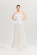 Wings of Hope Feather-Embellished Tulle A-Line Evening Gown for women, from MR CRAZY & LADY SEXY, The Viet Concept 