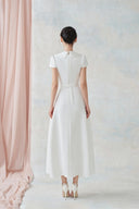 LARMES • Tulie Ivory Flowing Evening Gown