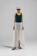 Celestia Jellyfish Asymmetric Organza Maxi Skirt for women, from CAOSTU, The Viet Concept