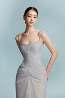 Demi Pastel Lace Mesh Bodycon Gown for women, from BYDI, The Viet Concept 