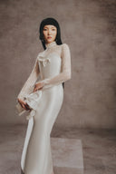 Vivienne Taffeta Midi Dress for women, from WHITE PLAN, The Viet Concept 
