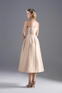 ROSEE de MATIN • Picture Embroidery Cup Midi Dress