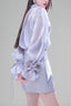 Ilaria Straight Poet Sleeved Organza Shirt for women, from Lam Khue, The Viet Concept 