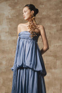 Mosa Lumière Draped Maxi Dress for women, from BYDI, The Viet Concept