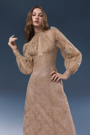 Jadeline Lace Silk Maxi Dress for women, from JOSEPHINE, The Viet Concept 