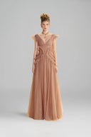 LINH PHUNG • Saphara Dreamy Tulle Gown with Sculptural Ruffle Details