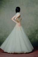 LINH PHUNG • Dorée Couture Golden Lace Corset Evening Gown