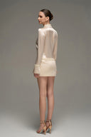 Celestia Crystal Low-Rise Mini Skirt for women, from IHF STUDIO, The Viet Concept 