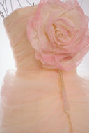 MADDY HATES ROSE • Alouette Ivory Draped Tulle Sculpted Gown