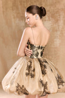 Aline Lace Mermaid Dress with Silk Ruffles for women, from ARTI APPAREL, The Viet Concept 