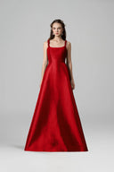 Verdant Éclat Hand-Braided Strap Taffeta A-Line Gown for women, from IHF ATELIER, The Viet Concept