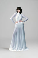 HA THANH VIET • Nirvana Draped Stretch Jersey Gown