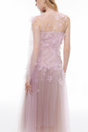 JOSÉPHINE • Dulcie Tulle & Chiffon Draped Maxi Dress
