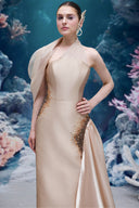 Leilani Crystal Halter Royal Taffeta Gown for women, from 21SIX, The Viet Concept