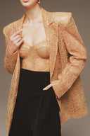 MARGÉE ATELIER • Kaelis Couture Sequin Bralette & Longline Blazer Set