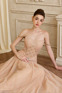 CALISTA • Eirene Embellished Soft Tulle Cape
