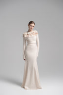 L'ALLÉE • Celestia Draped Crystal Maxi Dress