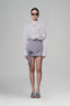 White Shift-Collar Linen Shirt for women, from Keira Tong, The Viet Concept 