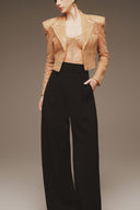 MARGÉE ATELIER • Aestra Couture Sequin Bralette & Cropped Blazer Set