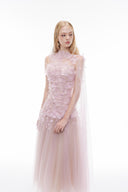 JOSÉPHINE • Dulcie Tulle & Chiffon Draped Maxi Dress