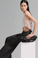 Nude Laser Cut Mesh Tank for women, from Lecia, The Viet Concept