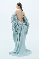 LA VIERGE • El Abrazo Oversized Bow Maxi Dress