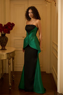 Celestine Crystal Draped Bustier Mermaid Evening Gown for women, from IHF ATELIER, The Viet Concept 