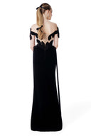 Onyx Fringe Embrace Gown for women, from MR CRAZY & LADY SEXY, The Viet Concept 