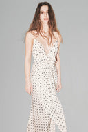 White Balmain Silk Slip Dress for women, from HUONG, The Viet Concept 