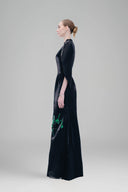 Lily Noir - Sculpted Elegance Black Evening Dress for women, from Tiny Ink, The Viet Concept