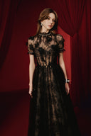 Yedda Celestial Lace High-Neck Evening Gown for women, from JOSEPHINE, The Viet Concept