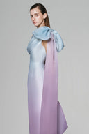 Starfish Sheath Asymmetric Shoulder Taffeta Midi Dress for women, from White Plan, The Viet Concept 