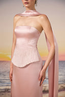 Luz Étoile Crystal Waist Silk Taffeta Gown for women, from 21SIX, The Viet Concept