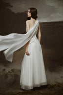 LINH PHUNG • Venusa One-Shoulder Embroidered Lace Corset Maxi Dress