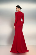 Zahra Fleur Crystal Crepe Evening Gown for women, from 21SIX, The Viet Concept