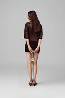 Black Marabel Mini Skirt for women, from POEM, The Viet Concept 