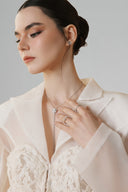 White Charlise Corset Blazer for women, from LINH DOAN, The Viet Concept