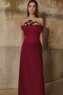 L' SCARLETT • Scarlet Floral Crystal-Beaded Off-Shoulder Poly Crepe Maxi Dress