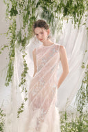 Dulcie Sheath See-Through Lace Ankle Length Dress for women, from ARTI APPAREL, The Viet Concept