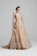 MADDY HATES ROSE • Isadora Lace & Tulle Embellished Floor-Length Gown