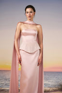 Luz Étoile Crystal Waist Silk Taffeta Gown for women, from 21SIX, The Viet Concept