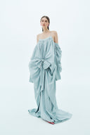 LA VIERGE • El Abrazo Oversized Bow Maxi Dress