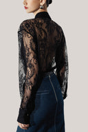 Livia Straight See-Through Lace Shirt for women, from HOBB, the Viet Concept 