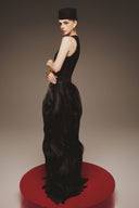 MARGÉE ATELIER • Aziel Couture Twill & Organza Halter Evening Gown