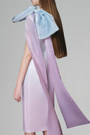Starfish Sheath Asymmetric Shoulder Taffeta Midi Dress for women, from White Plan, The Viet Concept 