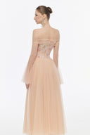 Kaylin Radiant Embellished Mesh Gown for women, from JOSEPHINE, The Viet Concept 