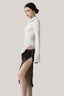 White Ciao Bella Twill Blouse for women, from La Vierge, The Viet Concept 
